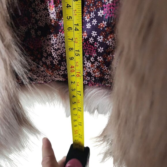 Cat & Jack Girls Faux Fur Vest L (10/12) Soft Plush Gray Sleeveless Outerwear - Picture 6 of 9